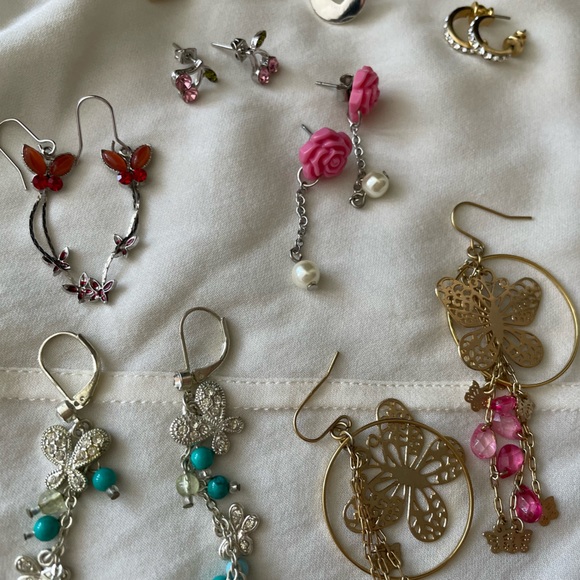 Vintage earrings lot of 10 - Picture 4 of 7